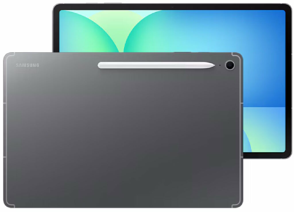 Samsung Galaxy Tab S10 FE+ Samsung Galaxy Tab S10 FE+ noire (dos et face)