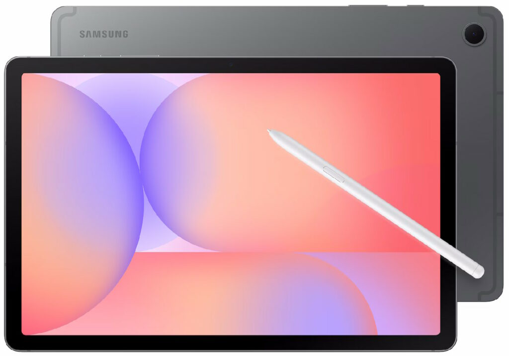 Samsung Galaxy Tab S10 Lite (dos et face) avec stylet
